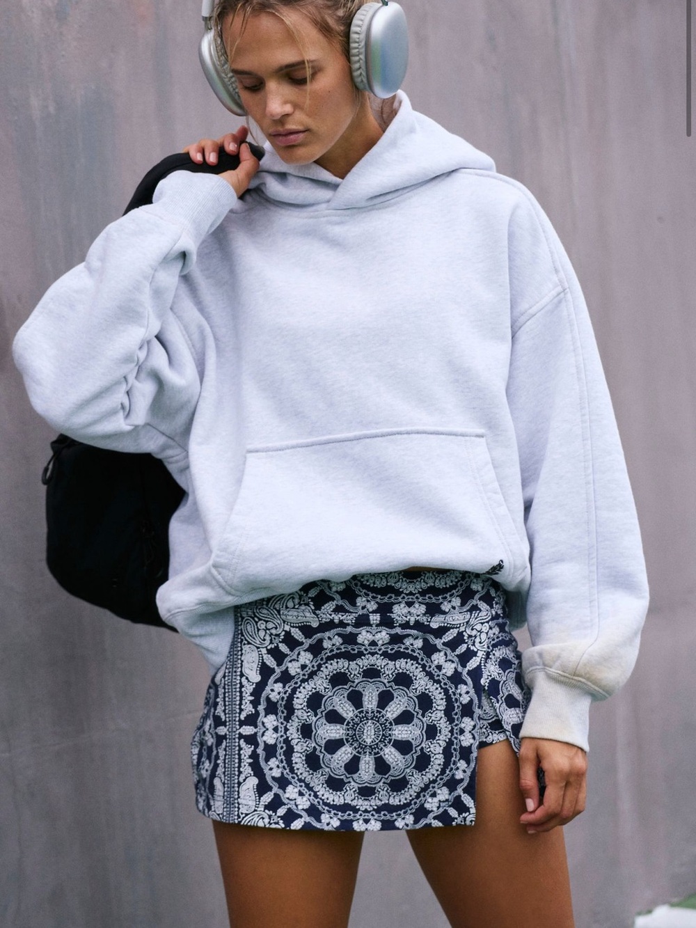 Free People Hot Shot Printed Mini Skort